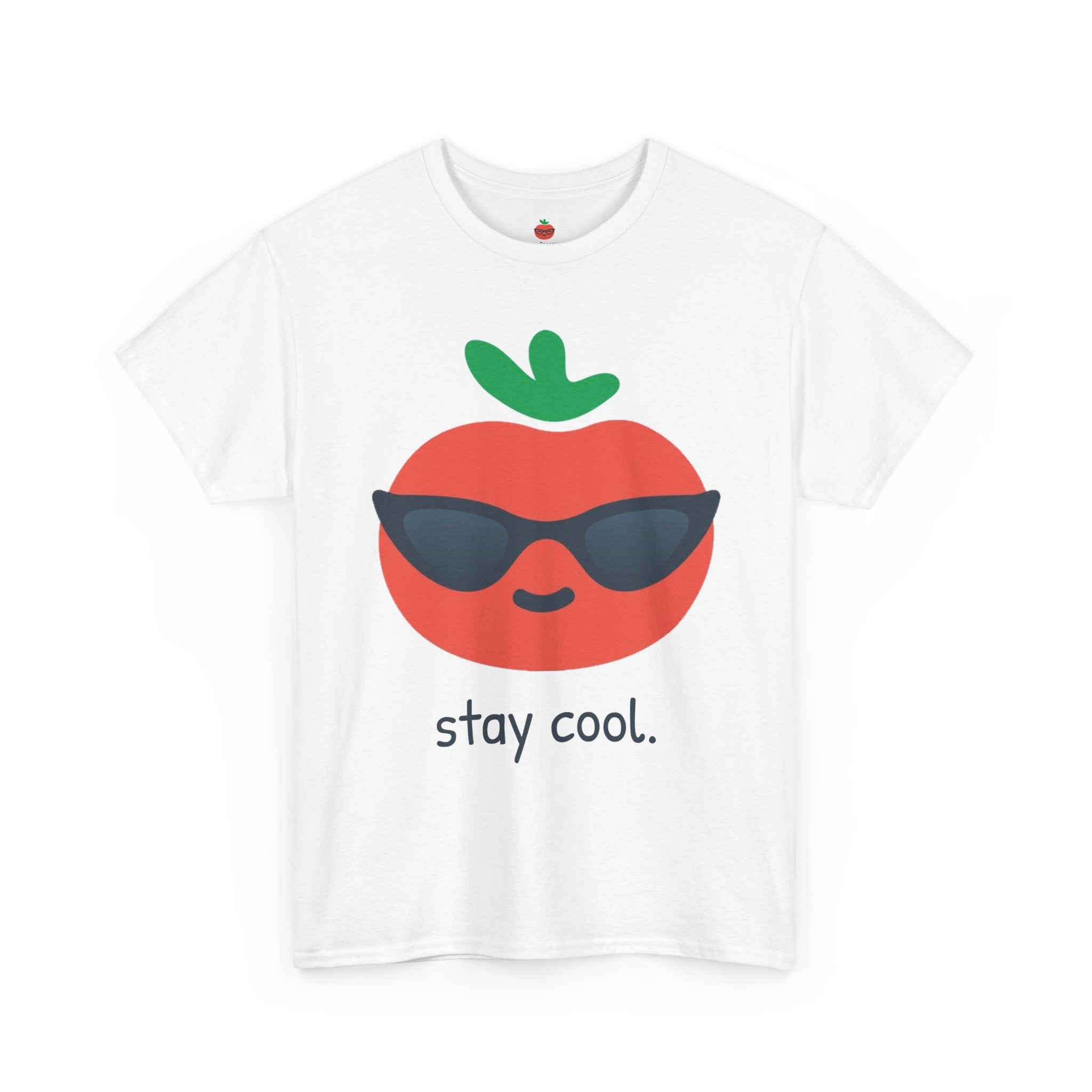 Stay Cool Tomato T-Shirt — Cute Sunglasses Fruit Graphic Tee