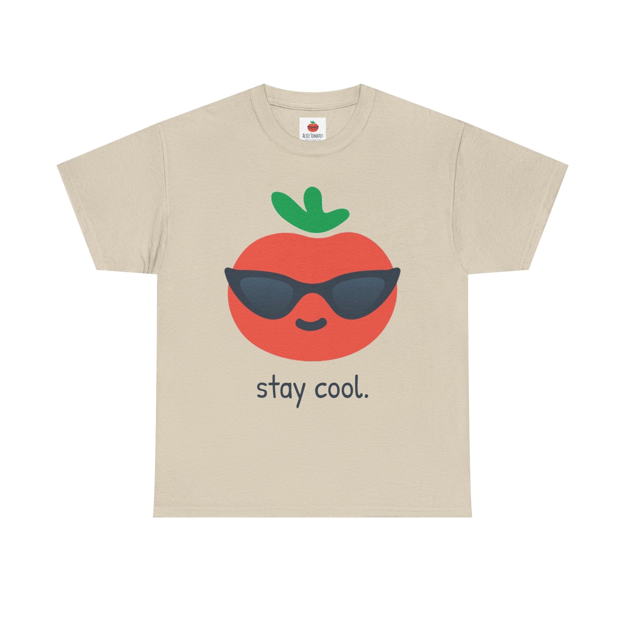 Stay Cool Tomato T-Shirt — Cute Sunglasses Fruit Graphic Tee