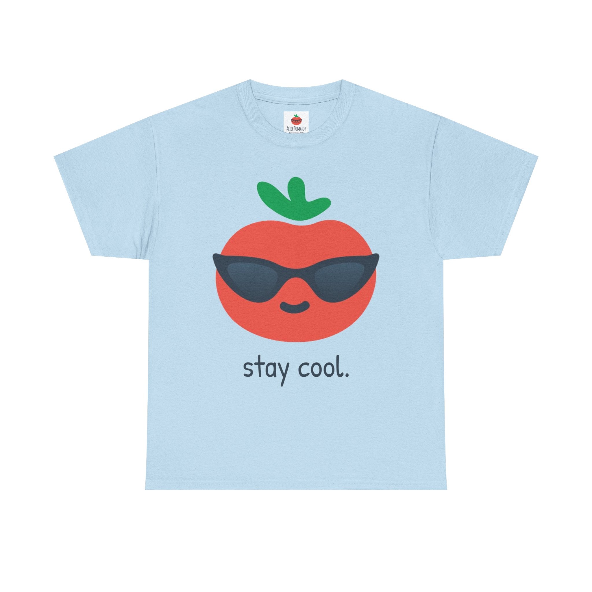 Stay Cool Tomato T-Shirt — Cute Sunglasses Fruit Graphic Tee